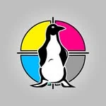 Logo Gráfica Pinguim - Cliente Brücker Printers